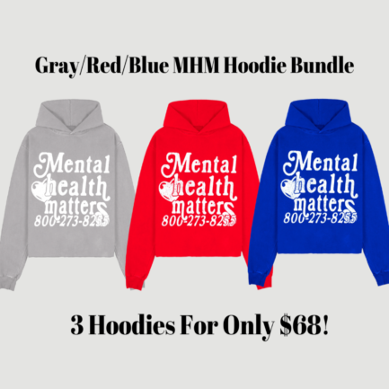 3 Hoodie Bundle `Mental Health Matters'