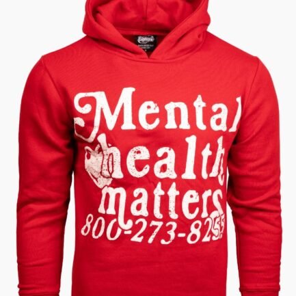 Mental Health Matters Hoodie - Red